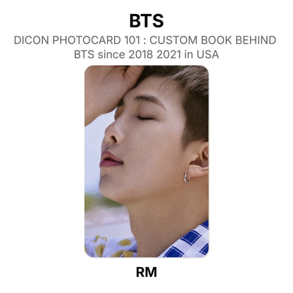 BTS DICON PHOTOCARD 101 : CUSTOM BOOK BEHIND BTS since 2018 2021 in USA virallinen Photocard