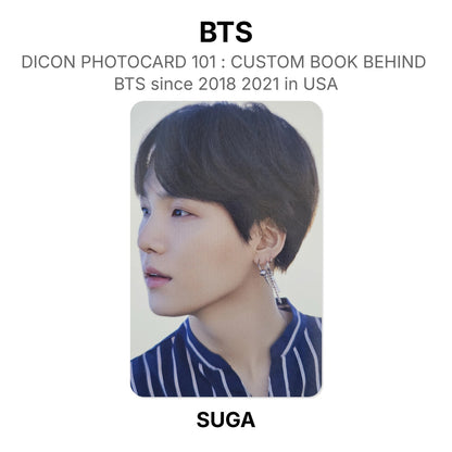 BTS DICON PHOTOCARD 101 : CUSTOM BOOK BEHIND BTS since 2018 2021 in USA virallinen Photocard