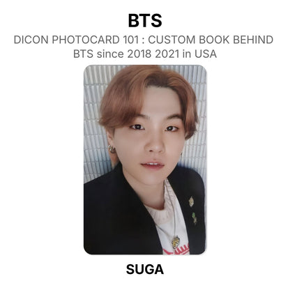 BTS DICON PHOTOCARD 101 : CUSTOM BOOK BEHIND BTS since 2018 2021 in USA virallinen Photocard