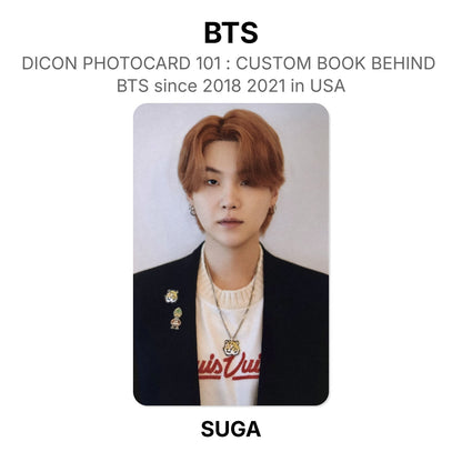 BTS DICON PHOTOCARD 101 : CUSTOM BOOK BEHIND BTS since 2018 2021 in USA virallinen Photocard