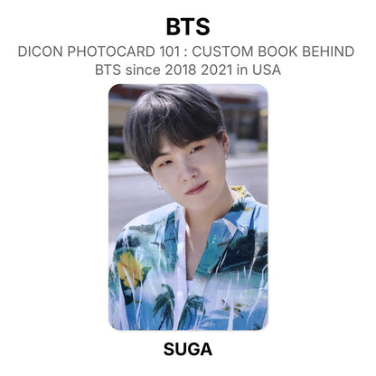 BTS DICON PHOTOCARD 101 : CUSTOM BOOK BEHIND BTS since 2018 2021 in USA virallinen Photocard