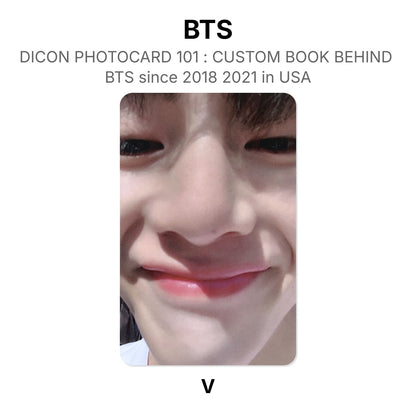 BTS DICON PHOTOCARD 101 : CUSTOM BOOK BEHIND BTS since 2018 2021 in USA virallinen Photocard