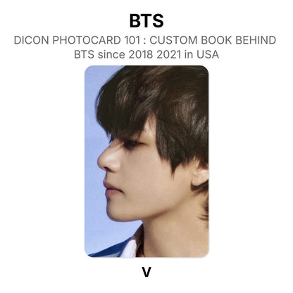 BTS DICON PHOTOCARD 101 : CUSTOM BOOK BEHIND BTS since 2018 2021 in USA virallinen Photocard
