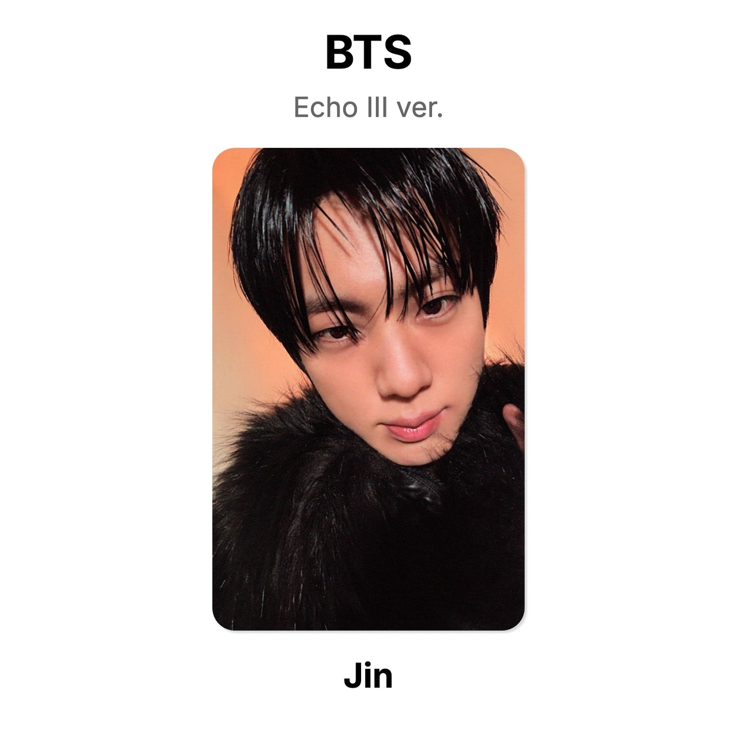 BTS Echo III ver. 官方小卡