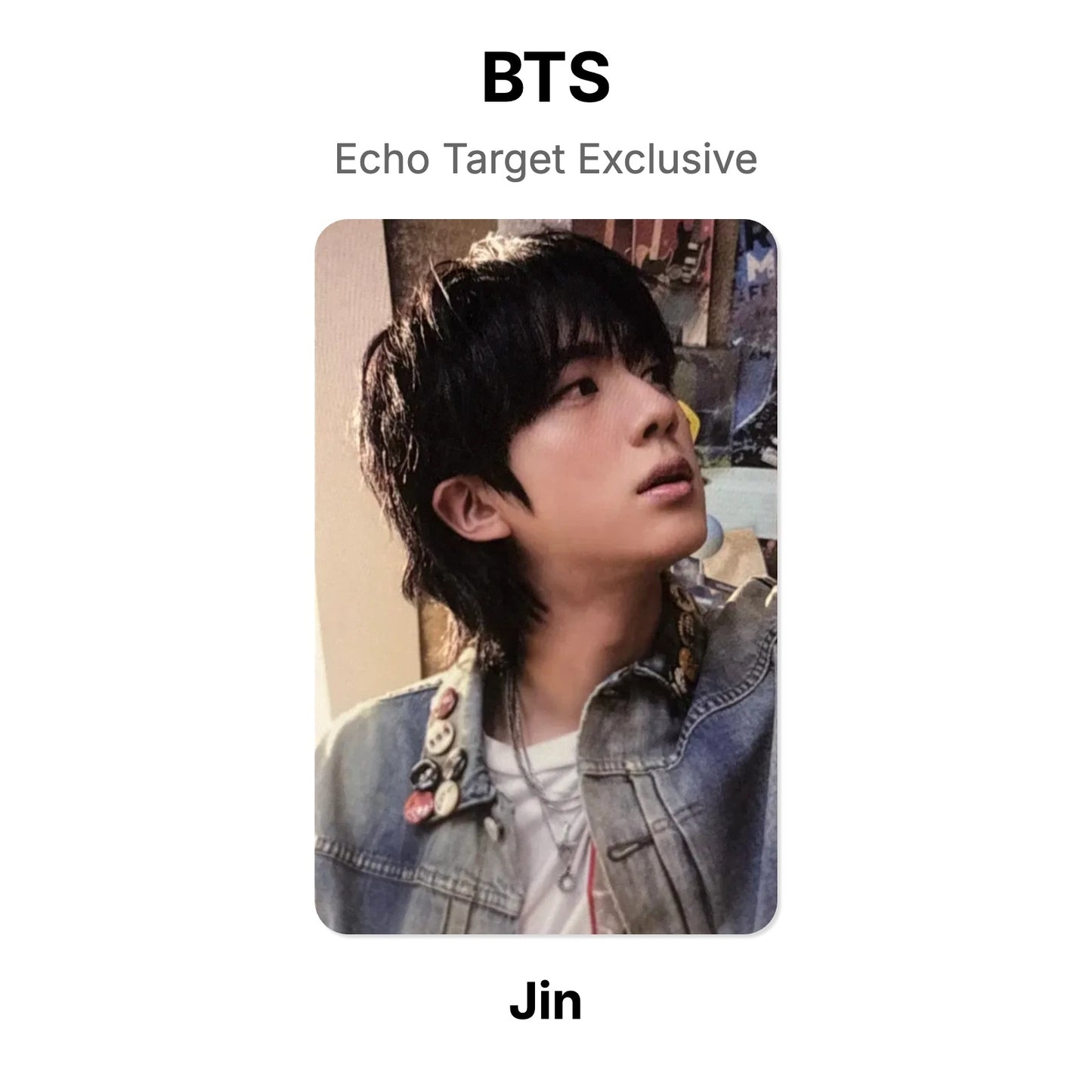 BTS Echo Target Exclusive photocard ufficiale