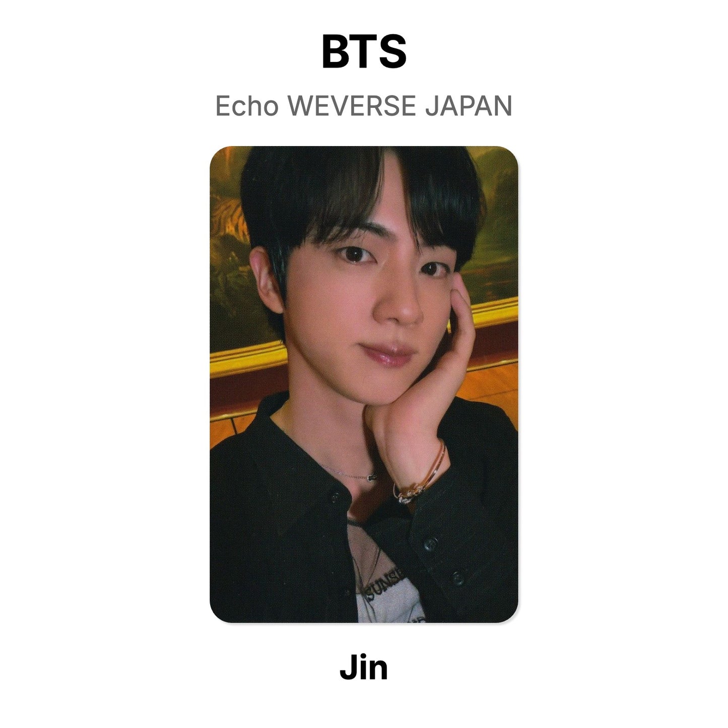 BTS Echo WEVERSE JAPAN Offizielle Photocard