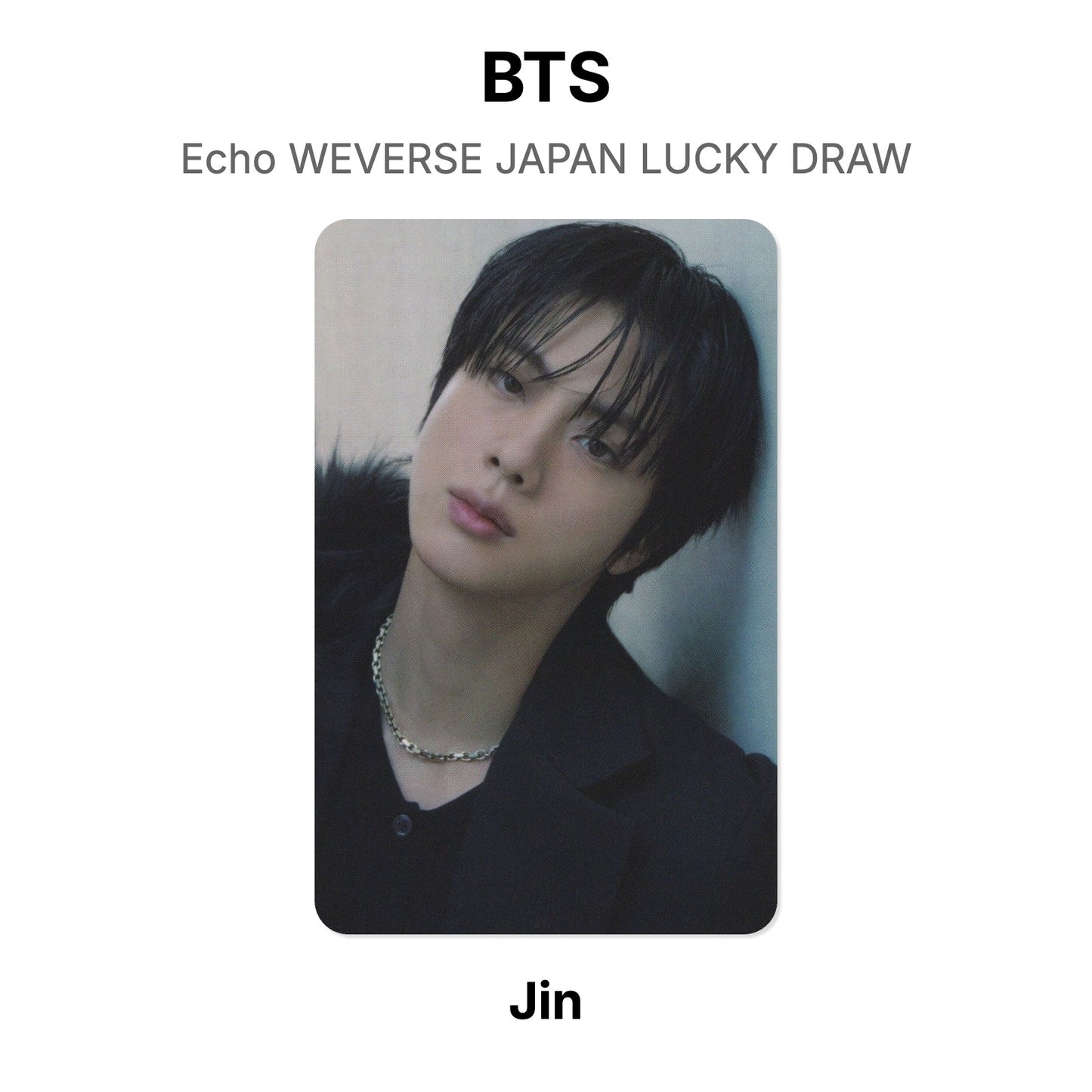 BTS Echo WEVERSE JAPAN LUCKY DRAW Official Photocard