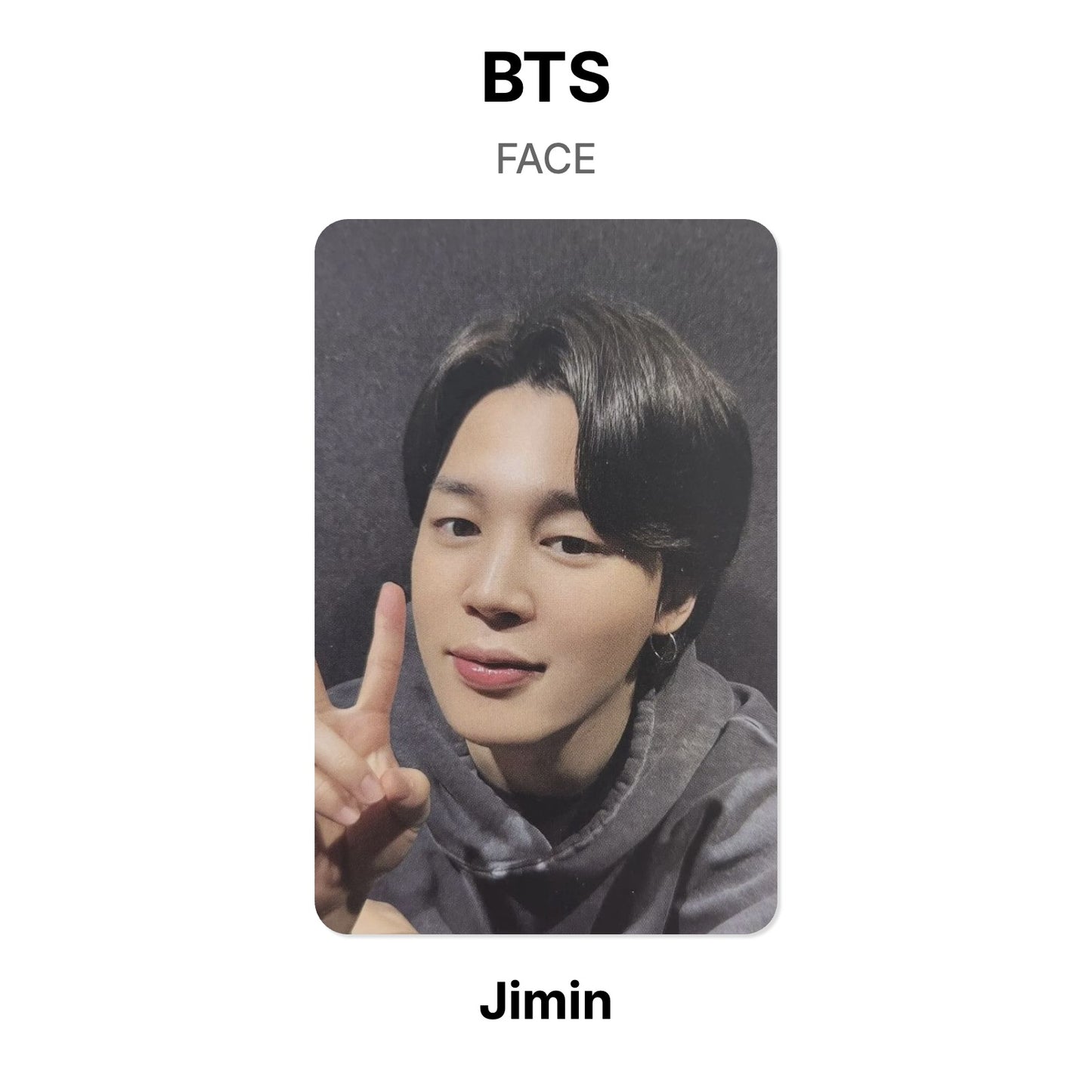 BTS FACE officiellt Photocard