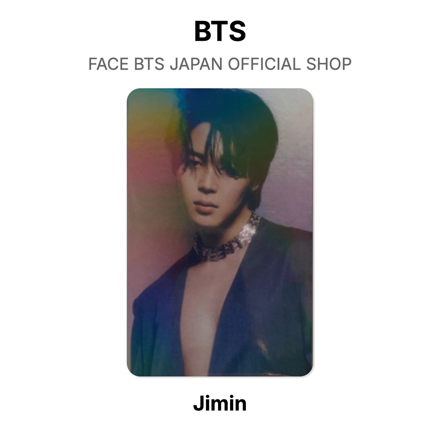 BTS FACE BTS JAPAN OFFICIAL SHOP photocard officielle