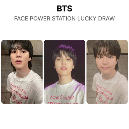 BTS FACE POWER STATION LUCKY DRAW photocard oficial