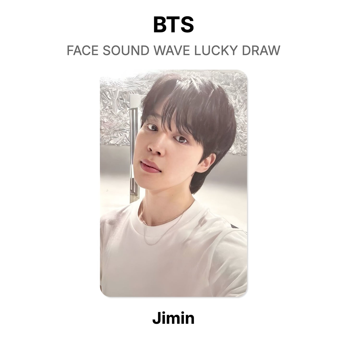 BTS FACE SOUND WAVE LUCKY DRAW photocard officielle