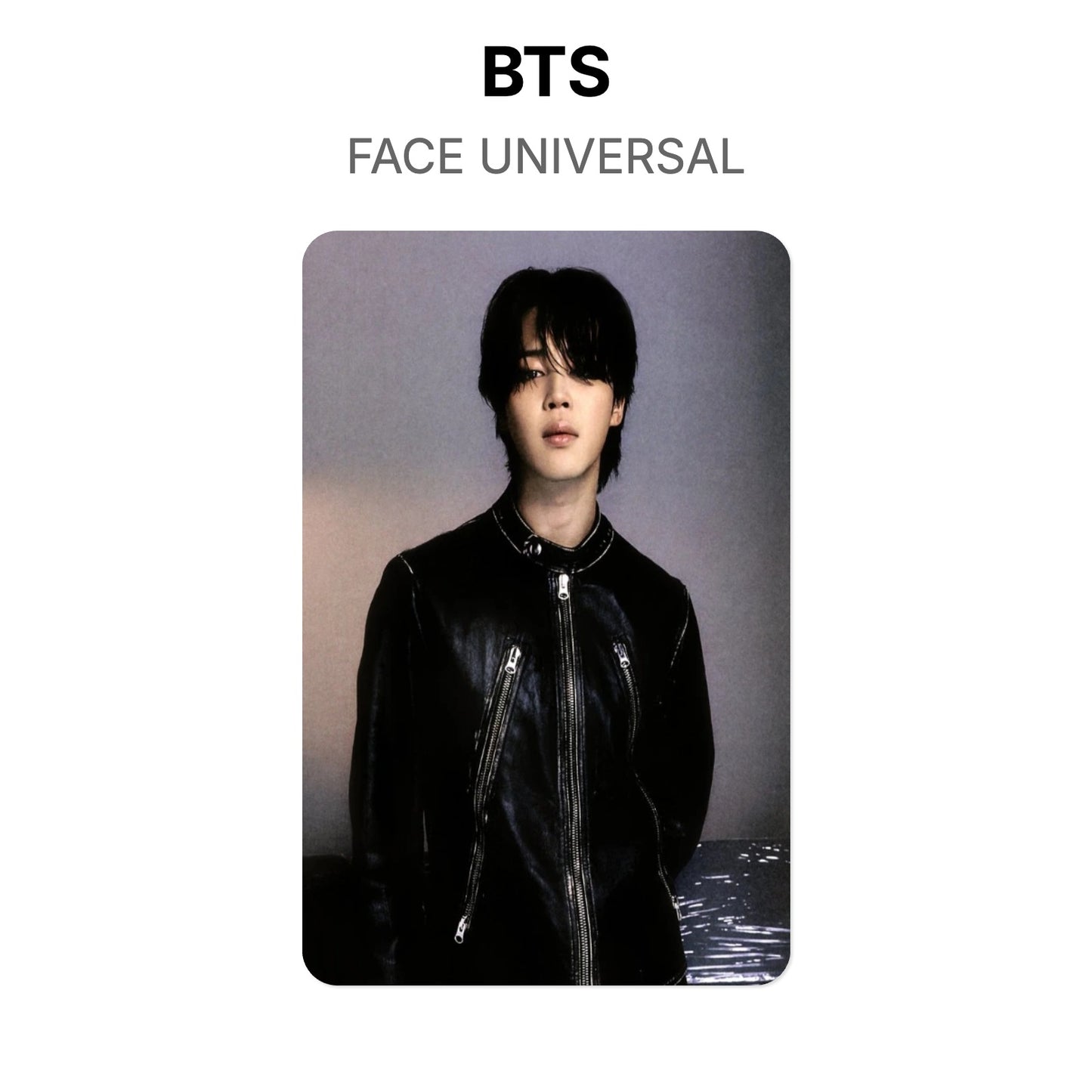 BTS FACE UNIVERSAL officiellt Photocard