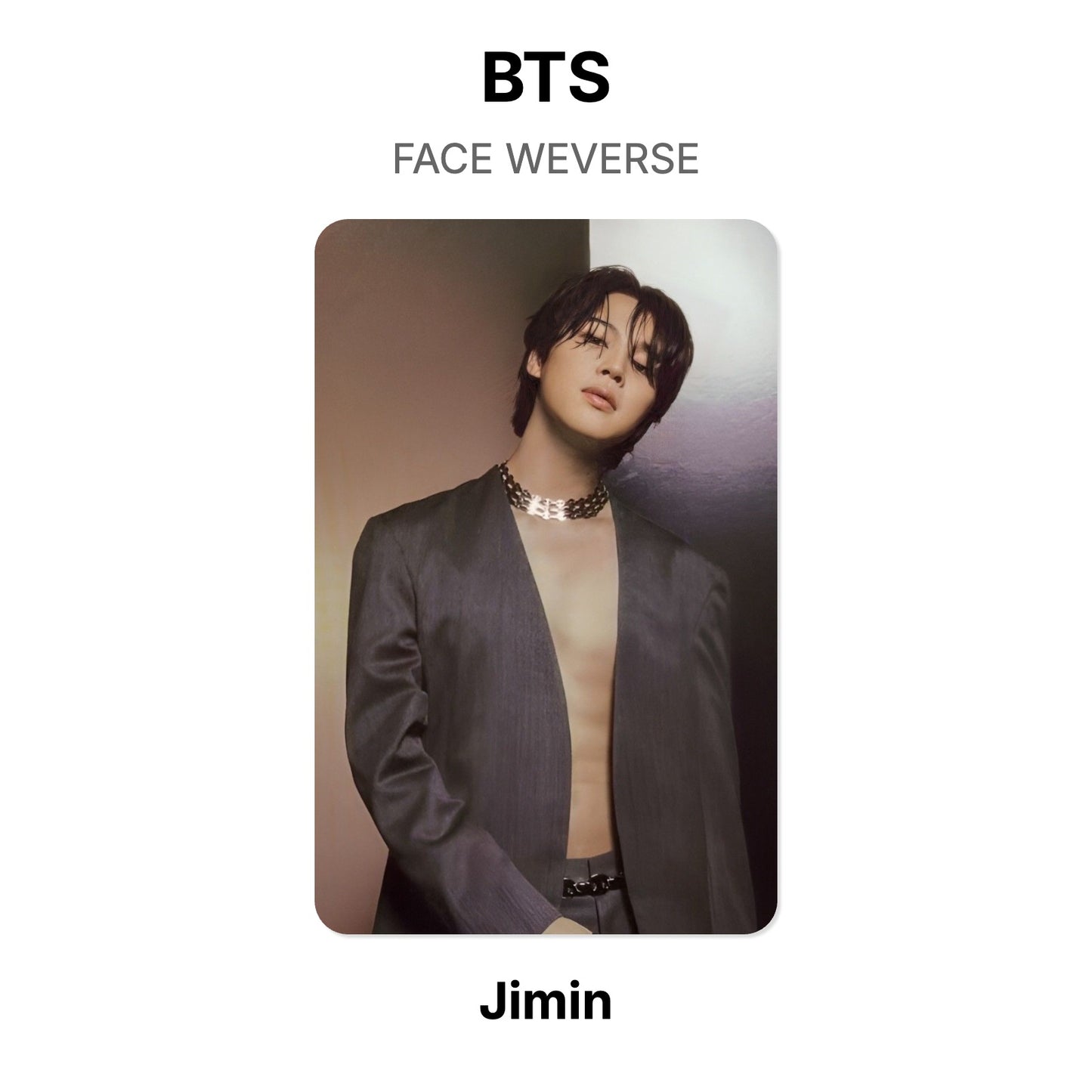 BTS FACE WEVERSE Offizielle Photocard