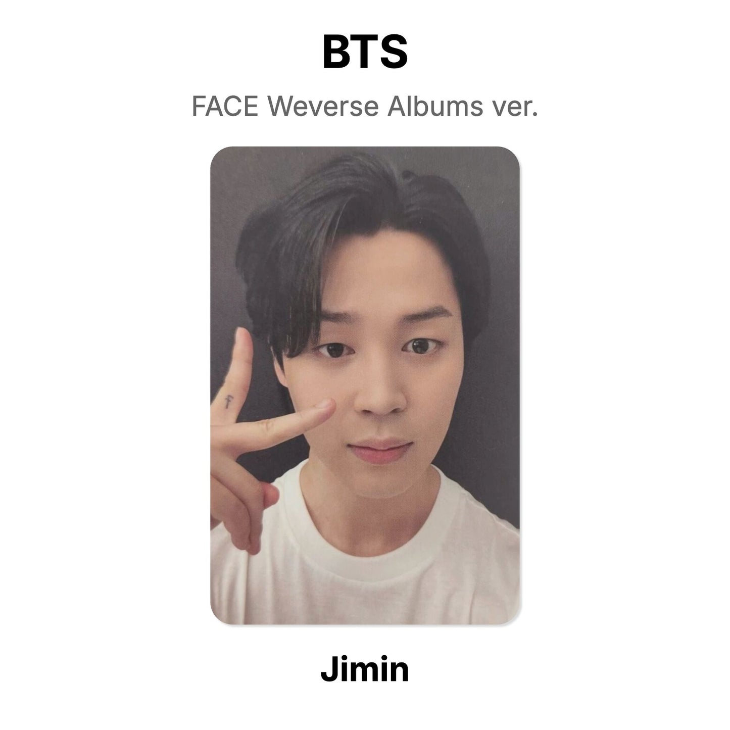 BTS FACE Weverse Albums ver. Offizielle Photocard