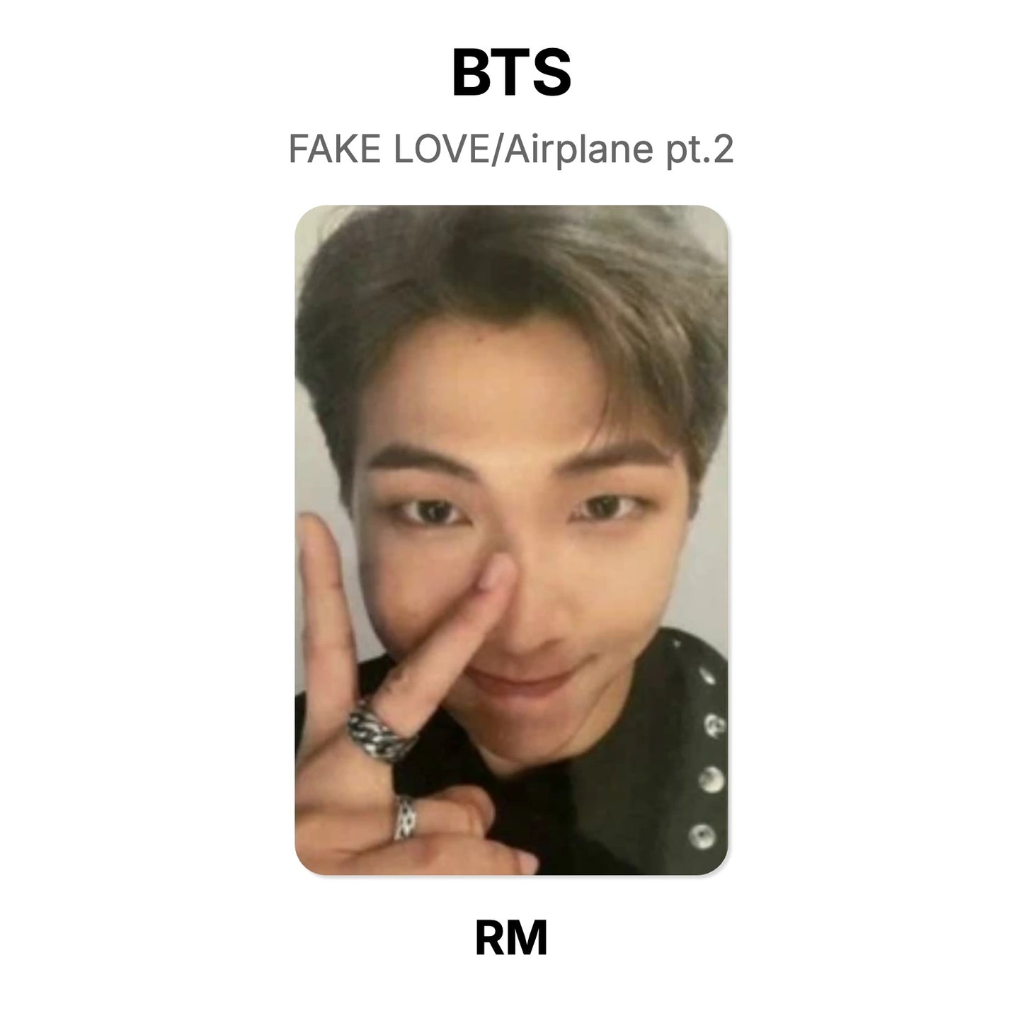 BTS FAKE LOVE/Airplane pt.2 Official Photocard