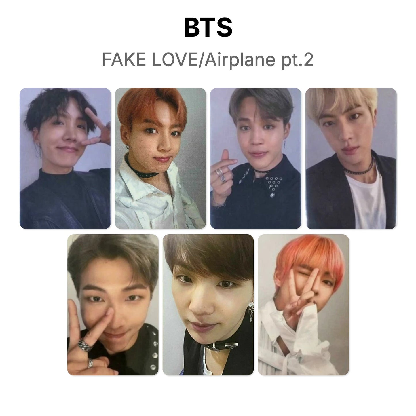 BTS FAKE LOVE/Airplane pt.2 Official Photocard
