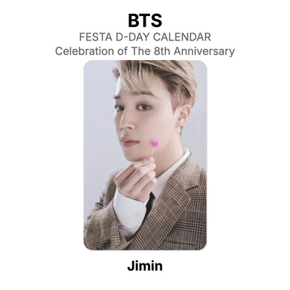 BTS FESTA D-DAY CALENDAR : Celebration of The 8th Anniversary photocard oficial