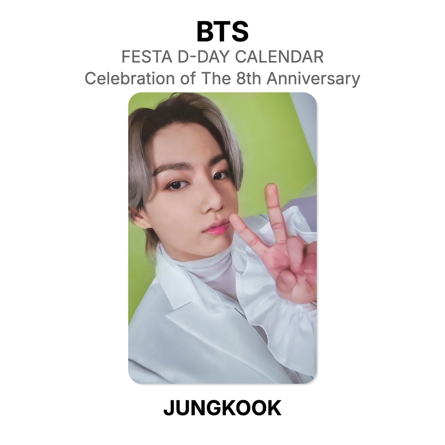BTS FESTA D-DAY CALENDAR : Celebration of The 8th Anniversary photocard oficial