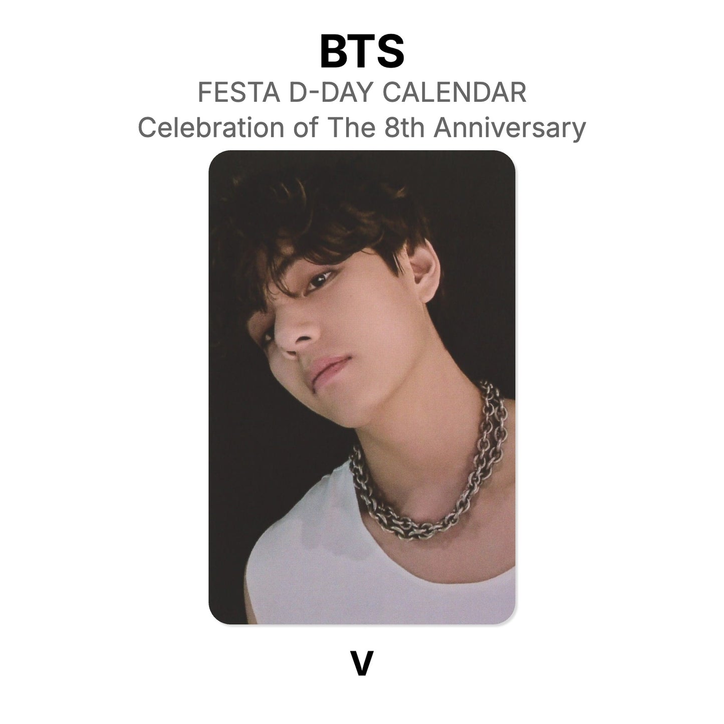BTS FESTA D-DAY CALENDAR : Celebration of The 8th Anniversary photocard oficial
