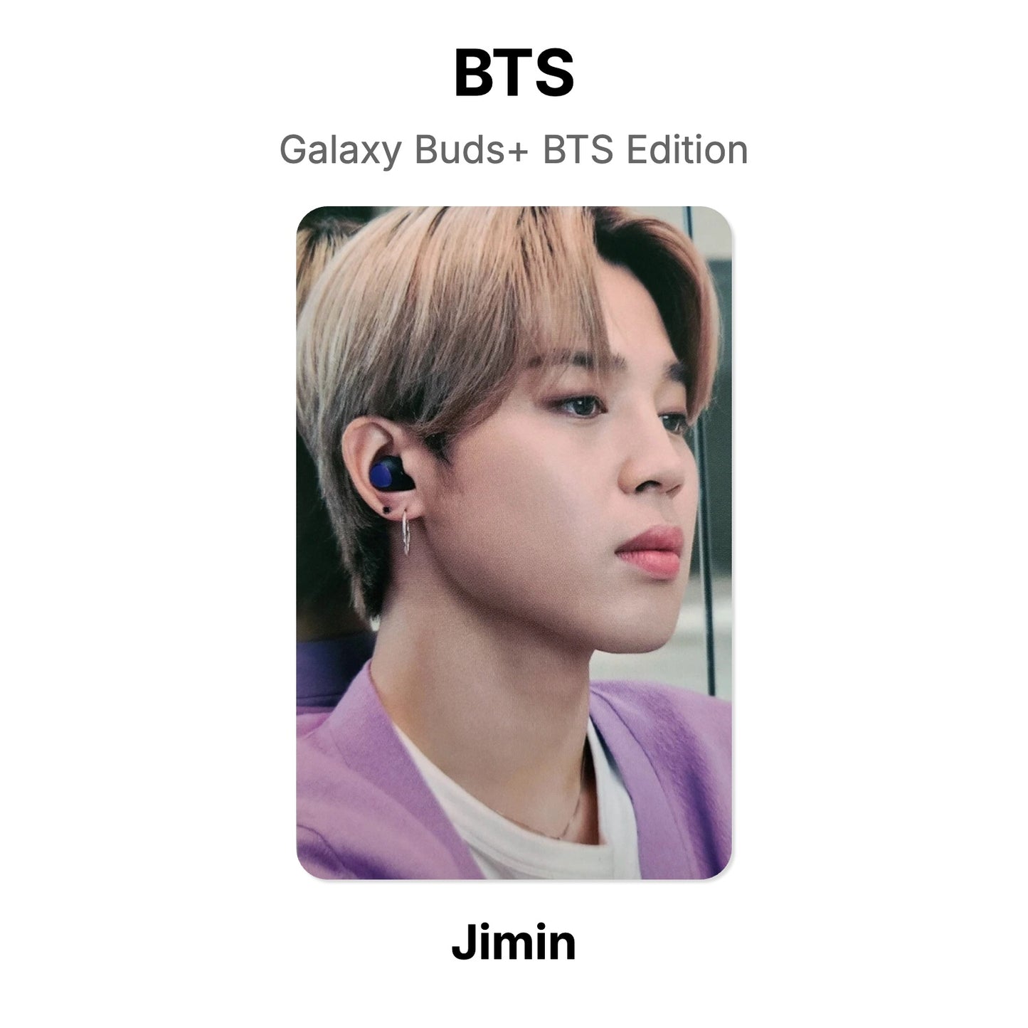 BTS Galaxy Buds+ BTS Edition Offizielle Photocard