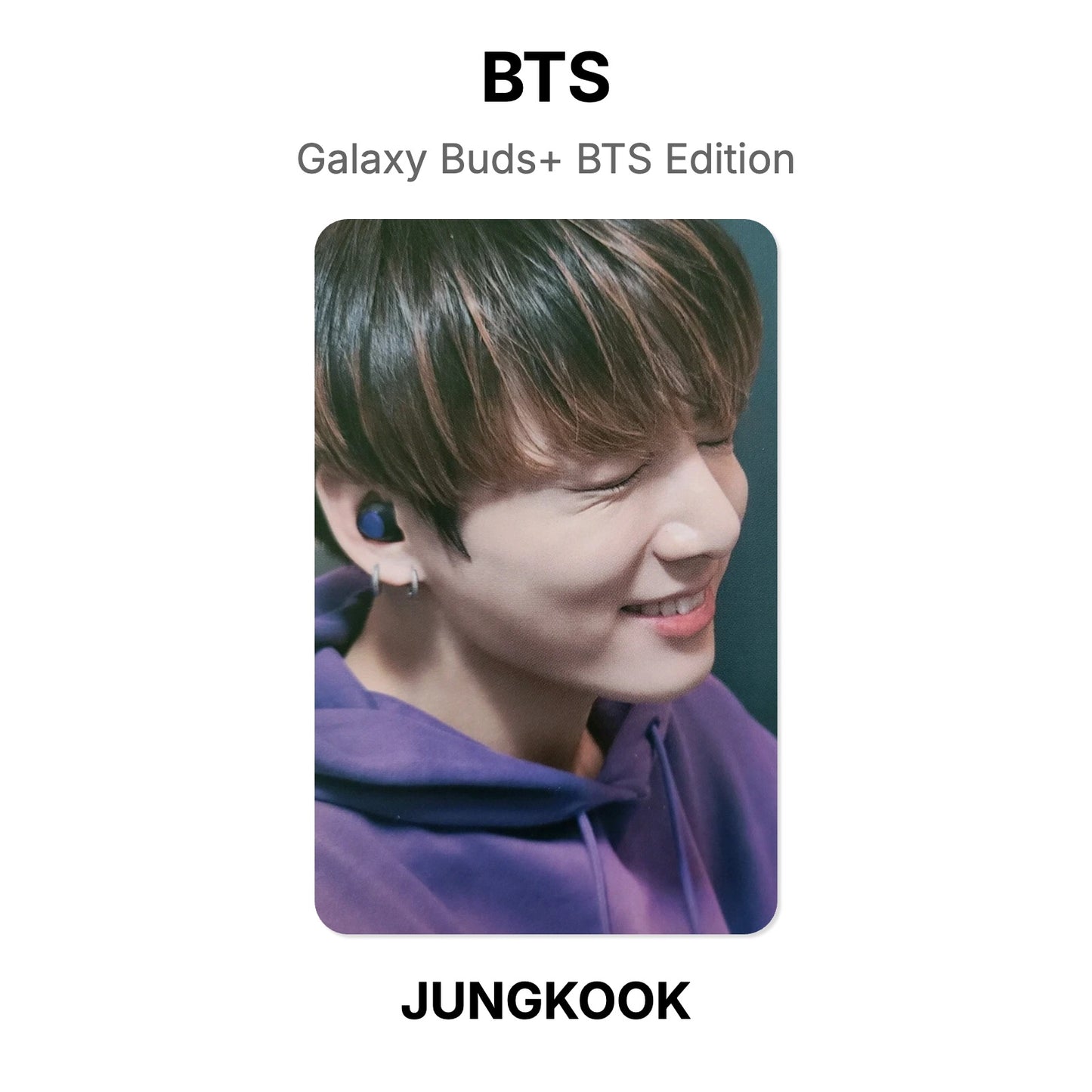 BTS Galaxy Buds+ BTS Edition Offizielle Photocard