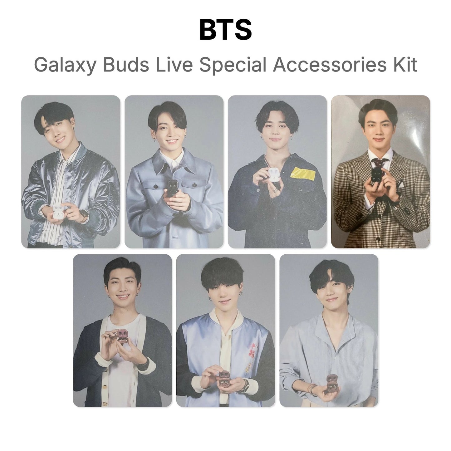 BTS Galaxy Buds Live Special Accessories Kit photocard ufficiale
