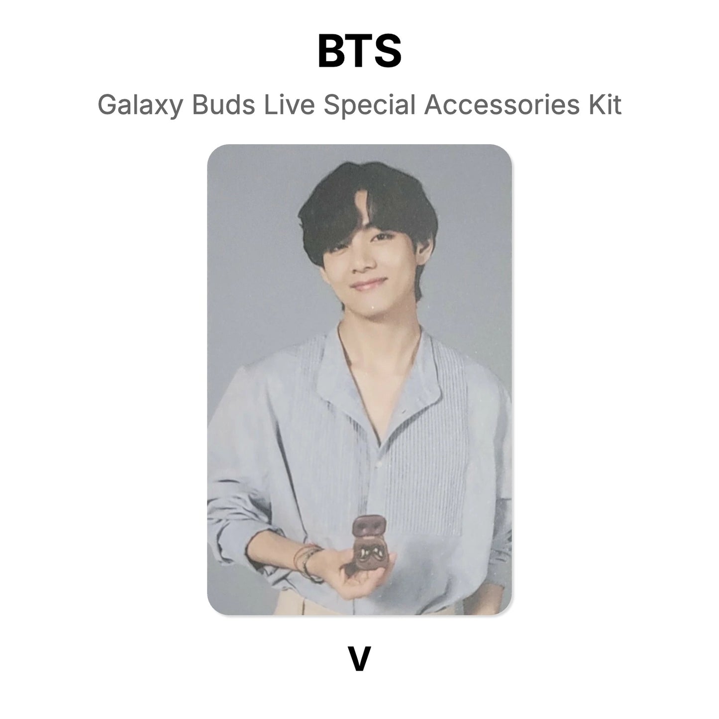 BTS Galaxy Buds Live Special Accessories Kit photocard ufficiale