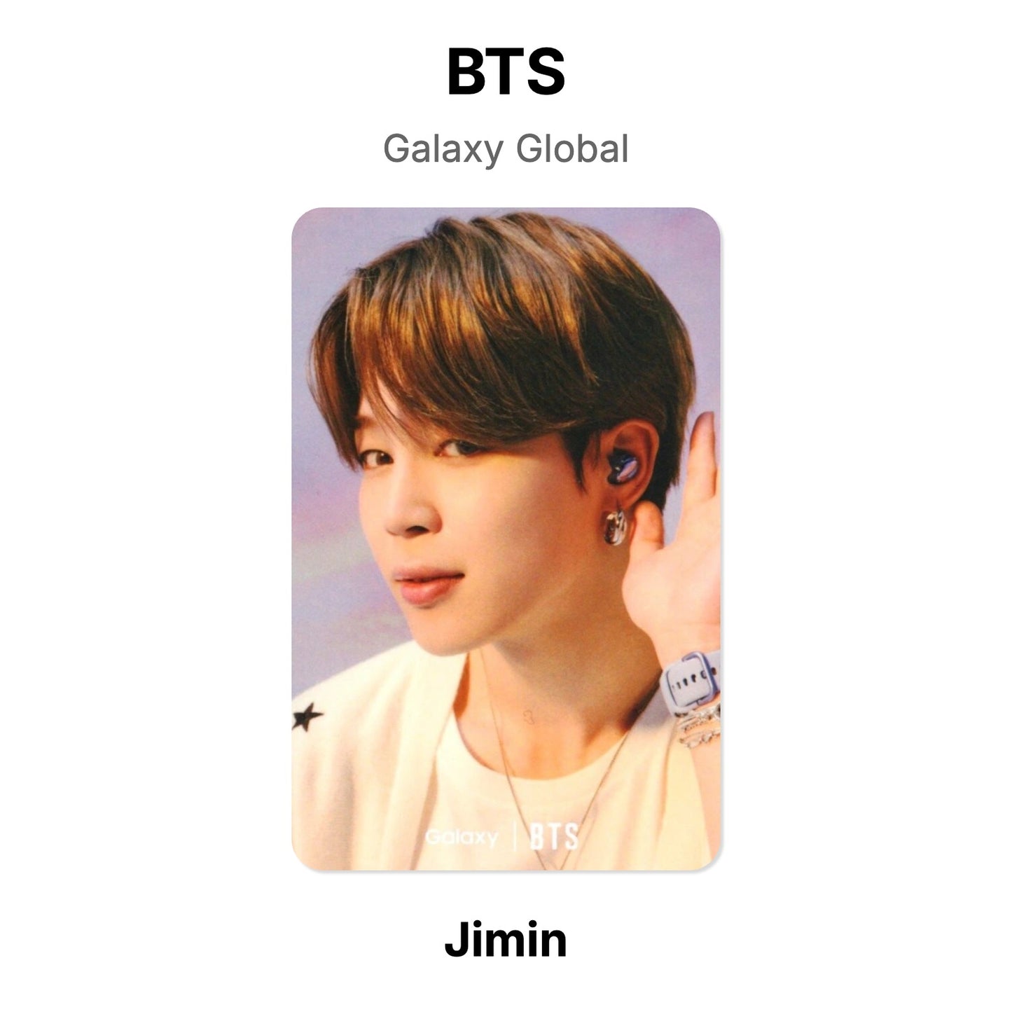 BTS Galaxy Global Offizielle Photocard