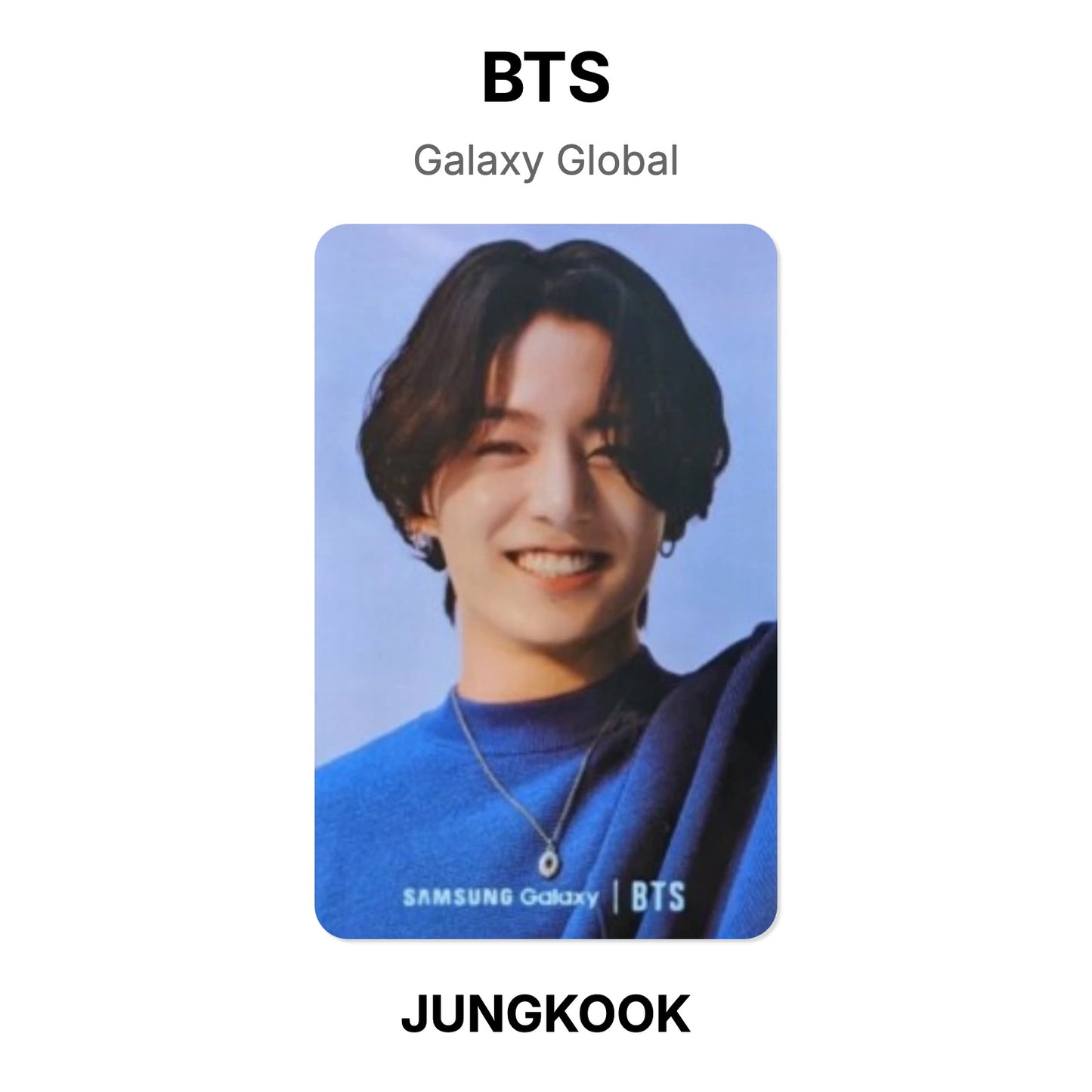 BTS Galaxy Global Offizielle Photocard