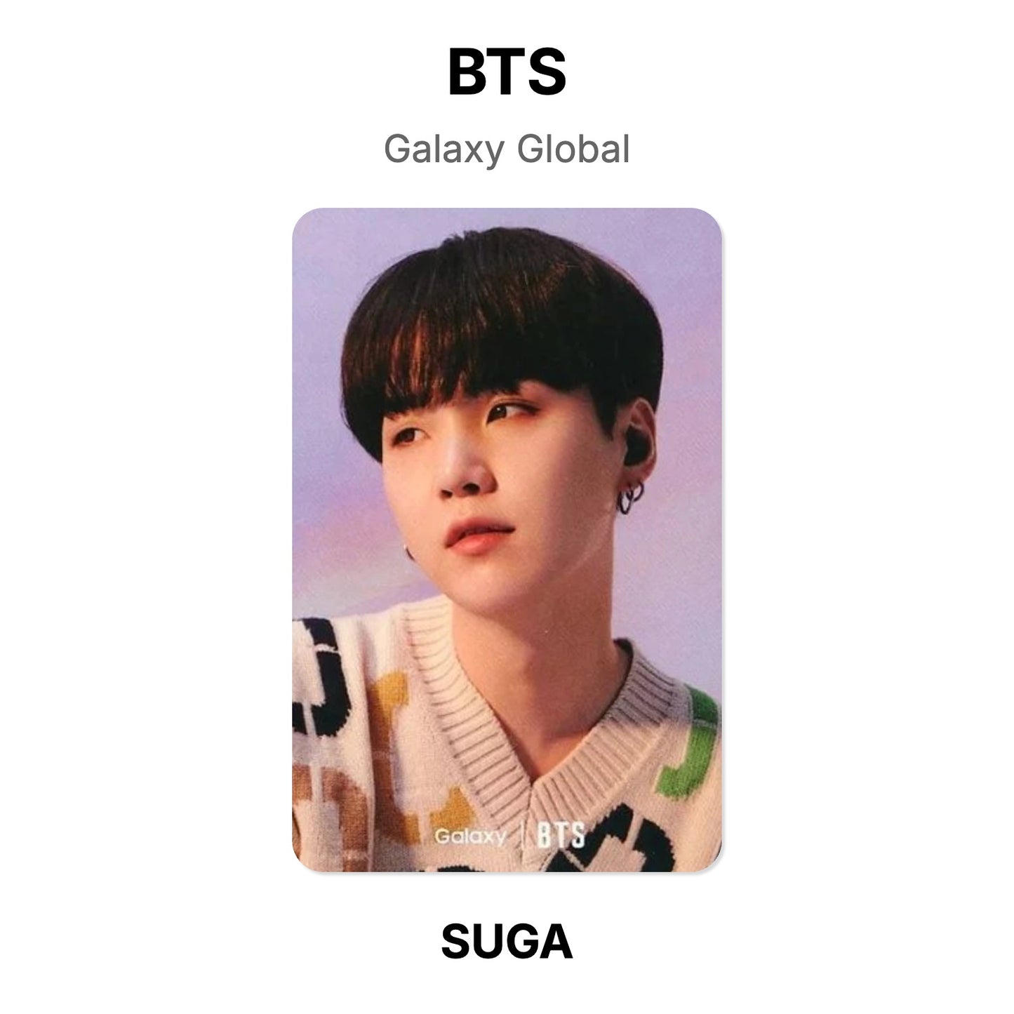 BTS Galaxy Global Offizielle Photocard