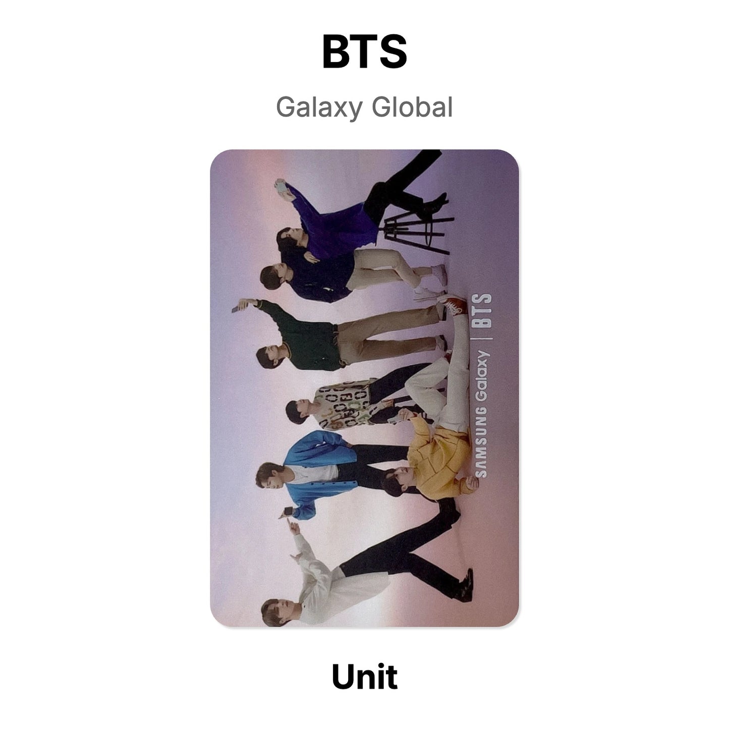 BTS Galaxy Global Offizielle Photocard