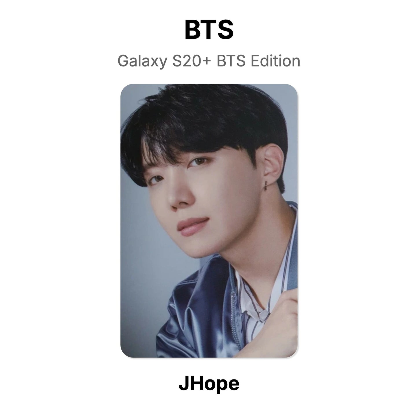 BTS Galaxy S20 BTS Edition photocard oficial