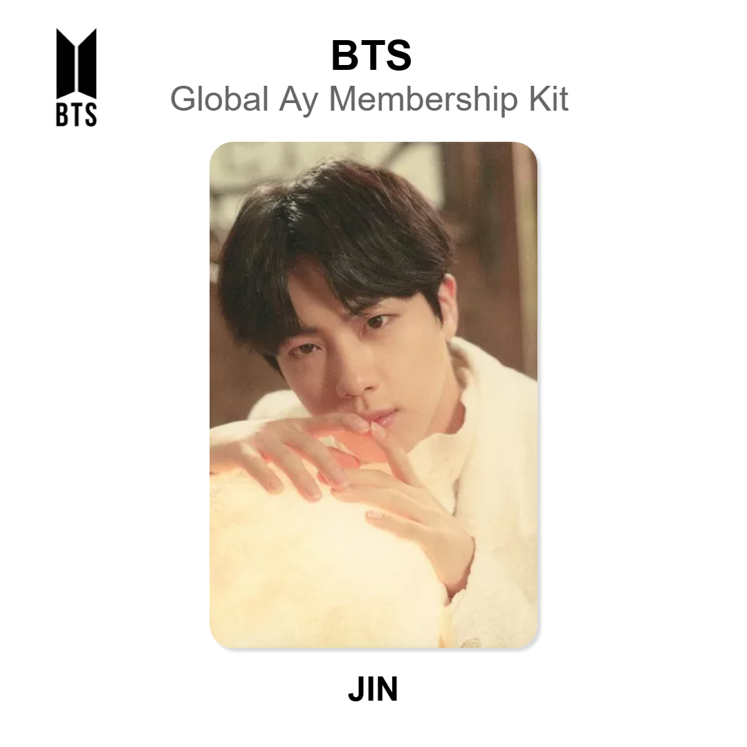 BTS Global Ay Membership Kit photocard oficial