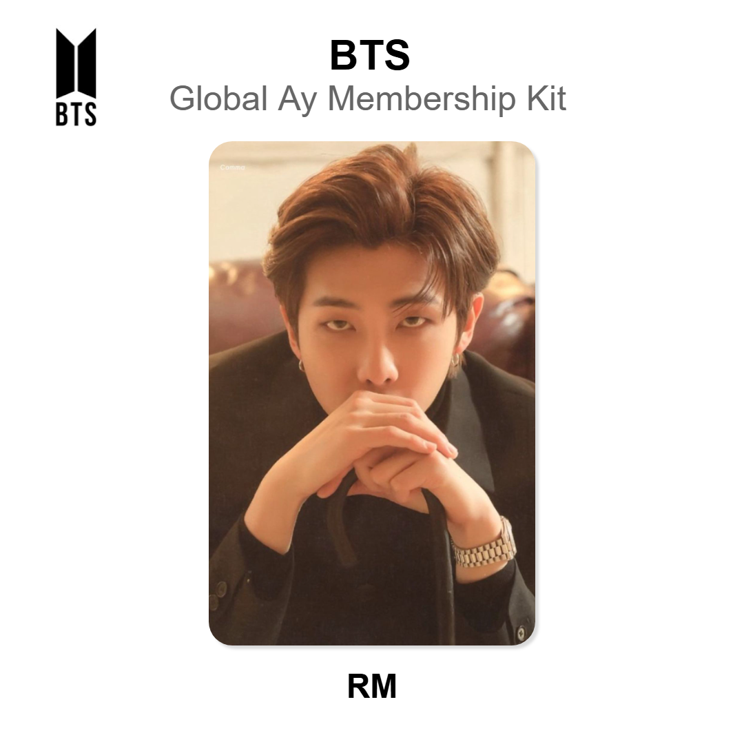 BTS Global Ay Membership Kit photocard oficial