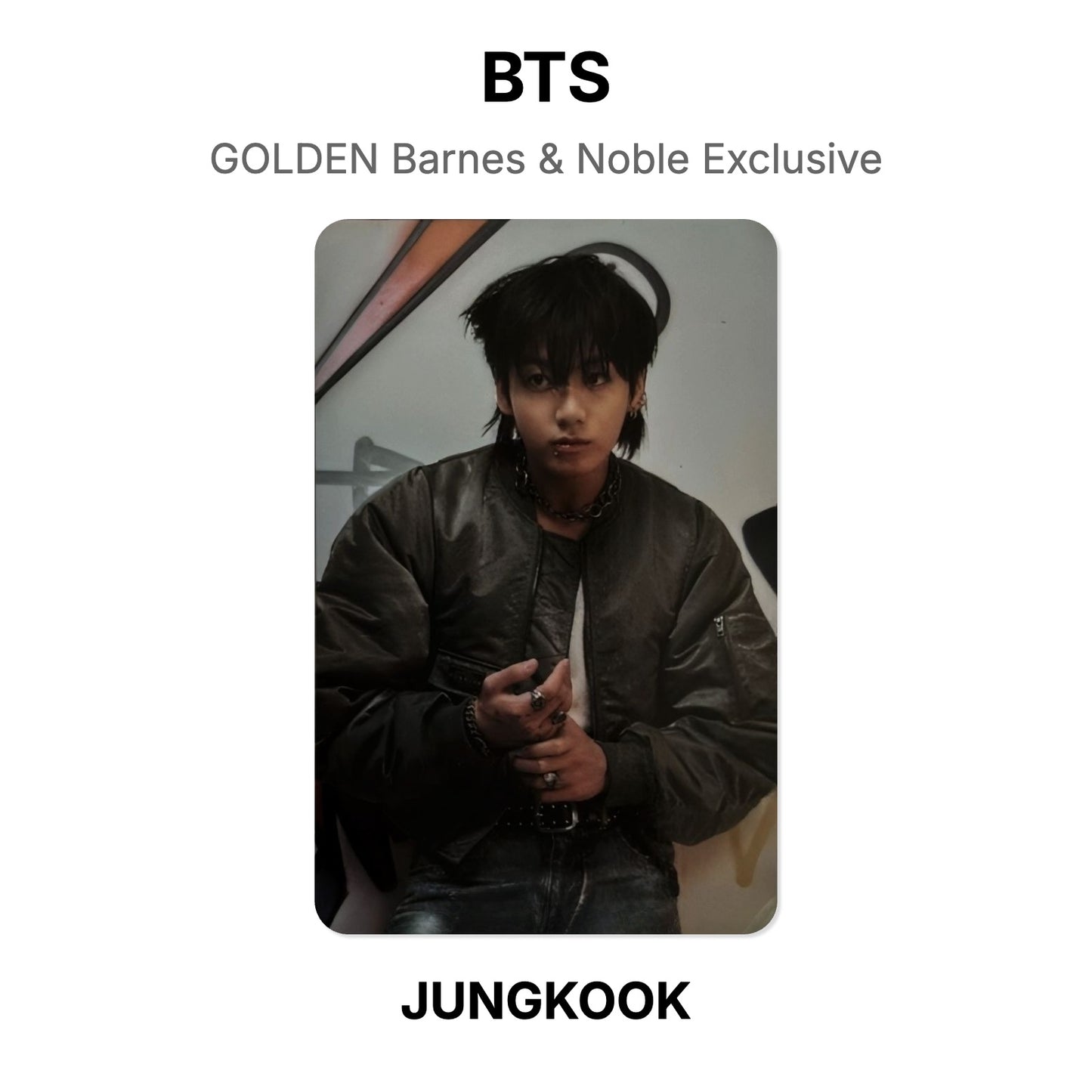 BTS GOLDEN Barnes & Noble Exclusive Official Photocard