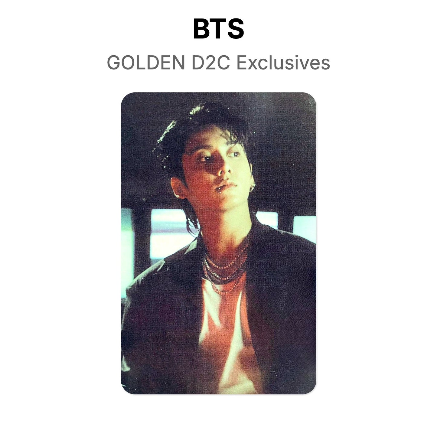 BTS GOLDEN D2C Exclusives Offizielle Photocard