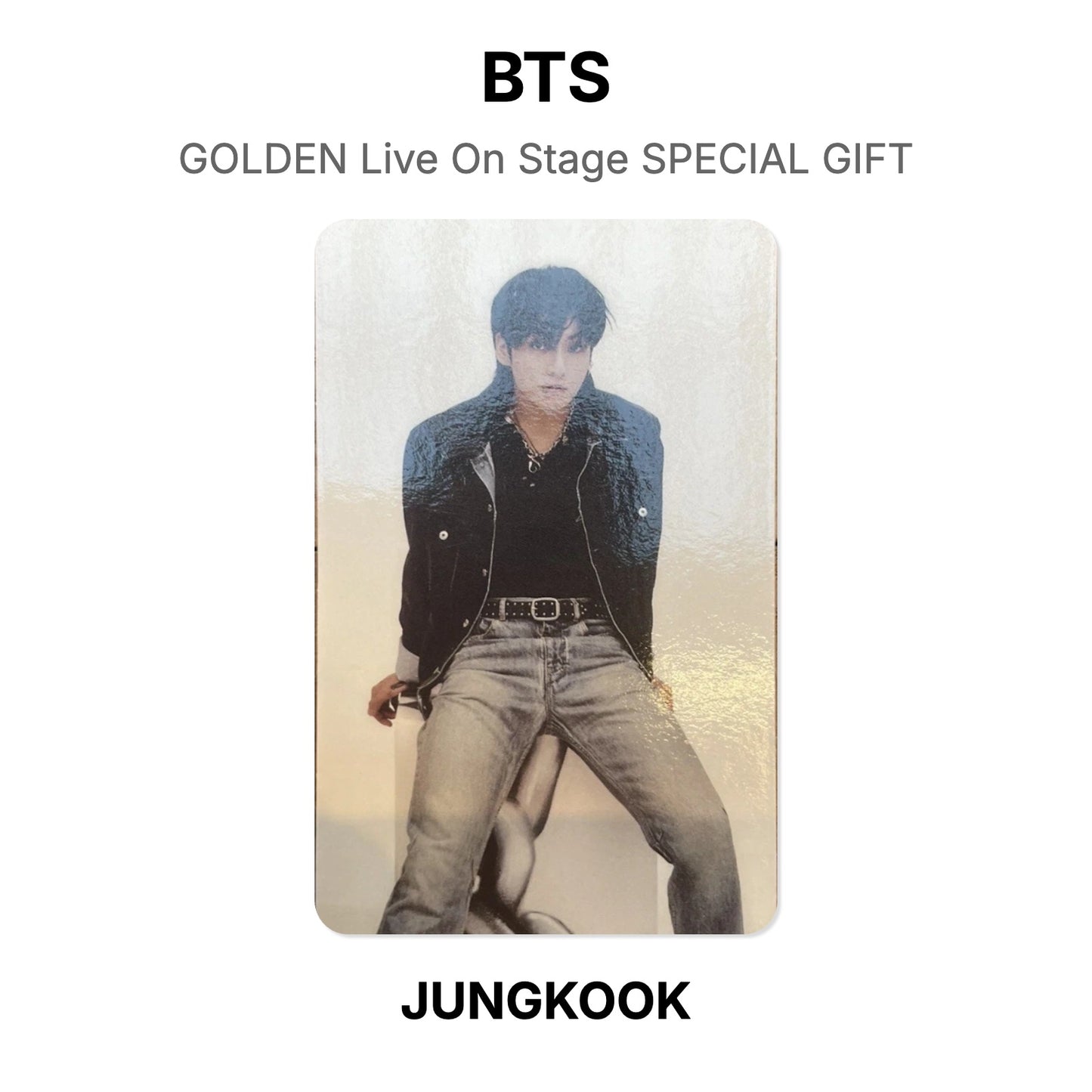 BTS GOLDEN Live On Stage SPECIAL GIFT photocard officielle
