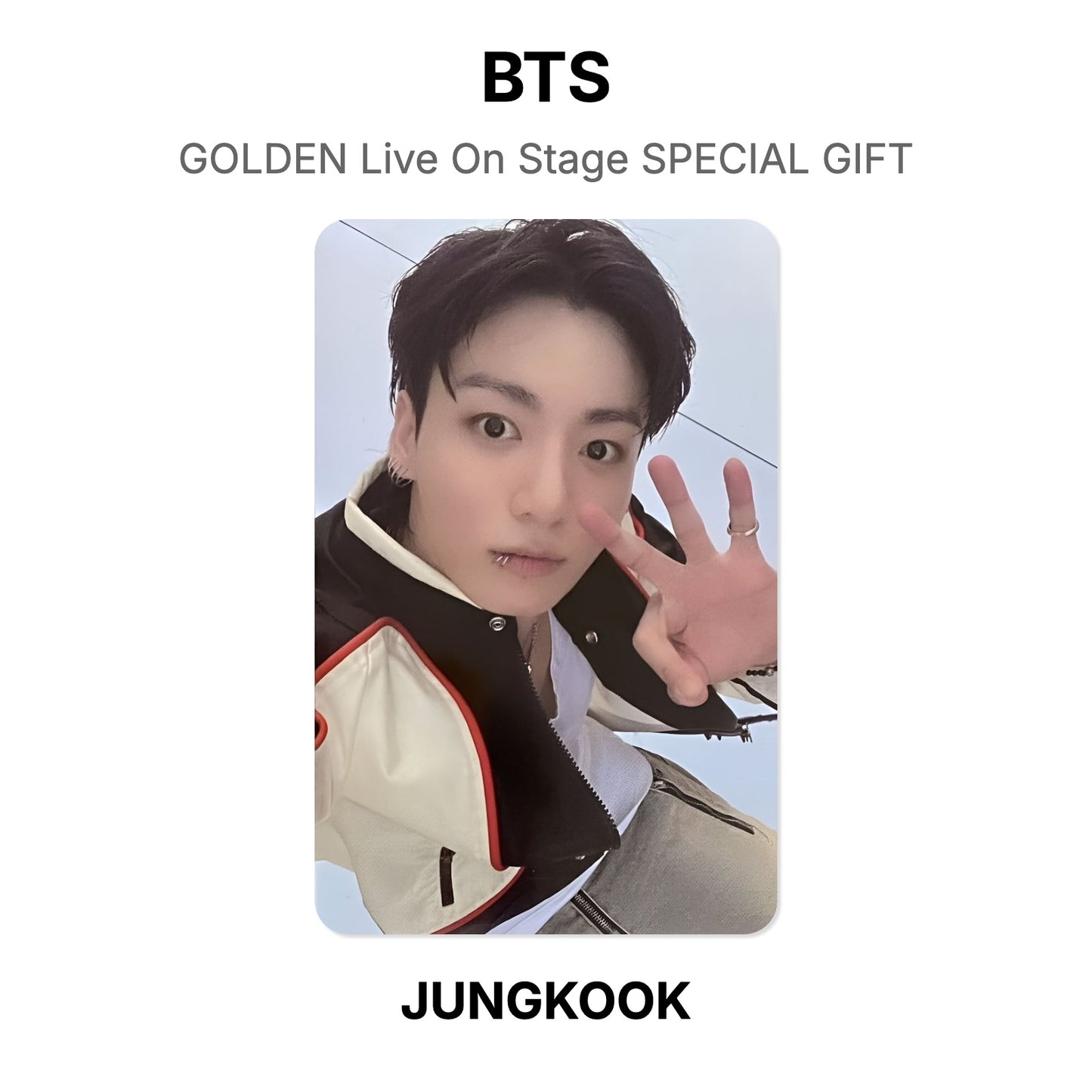 BTS GOLDEN Live On Stage SPECIAL GIFT photocard officielle