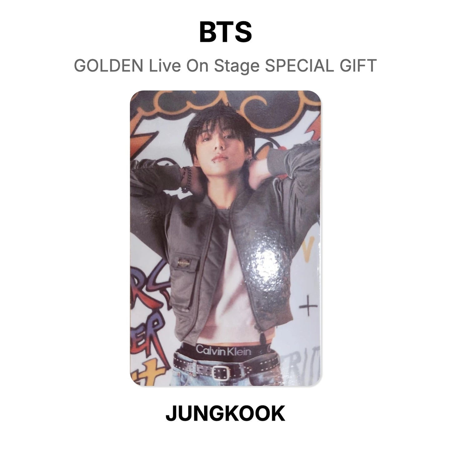 BTS GOLDEN Live On Stage SPECIAL GIFT photocard officielle