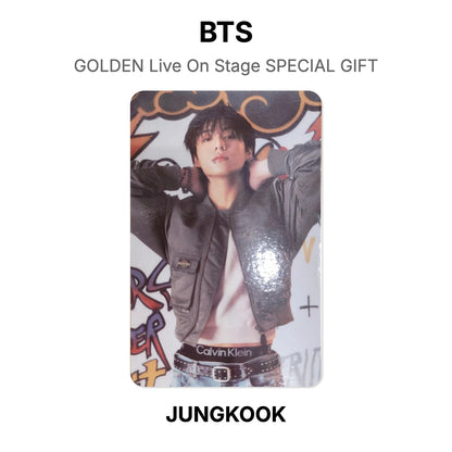 BTS GOLDEN Live On Stage SPECIAL GIFT photocard officielle