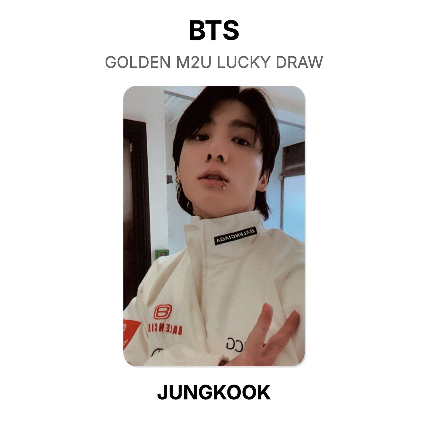 BTS GOLDEN M2U LUCKY DRAW Official Photocard