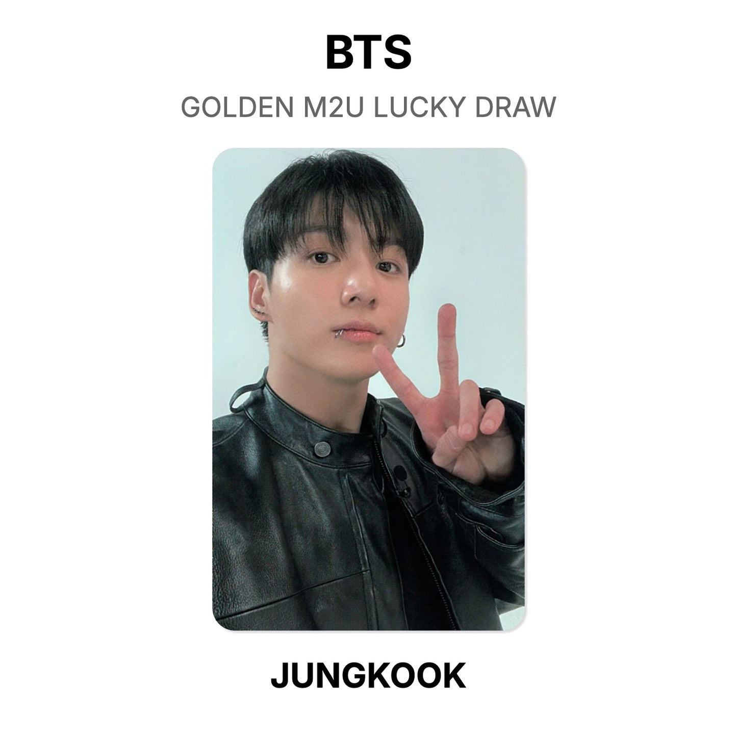 BTS GOLDEN M2U LUCKY DRAW Official Photocard