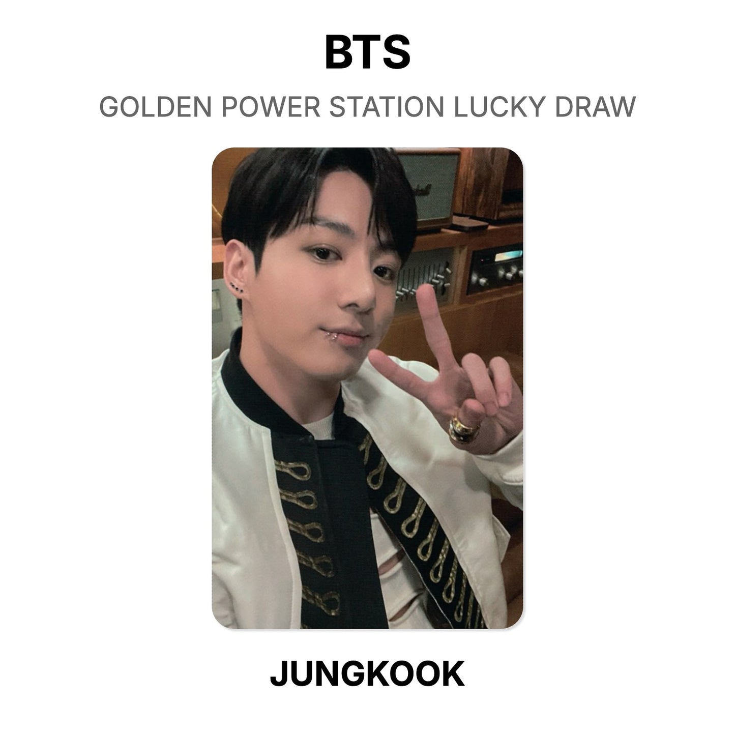 BTS GOLDEN POWER STATION LUCKY DRAW photocard oficial