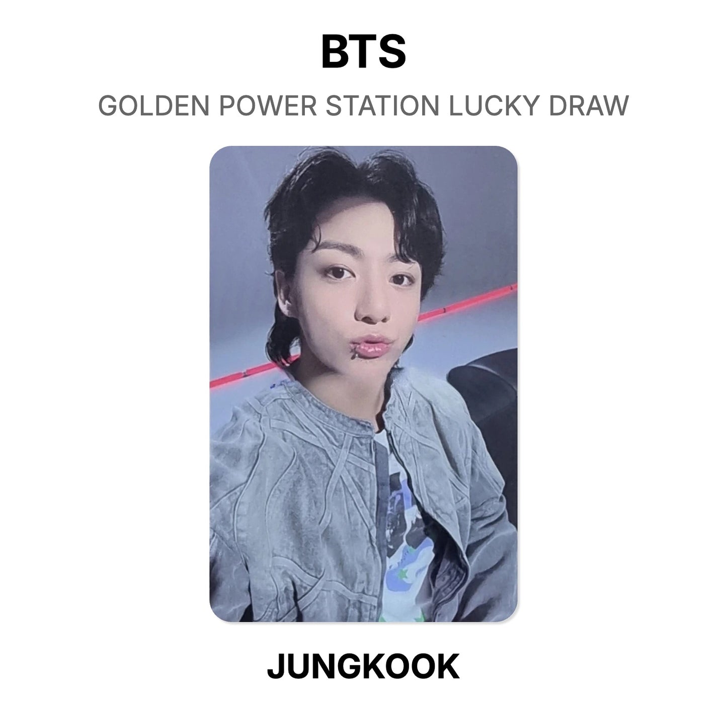 BTS GOLDEN POWER STATION LUCKY DRAW photocard oficial