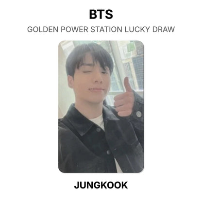BTS GOLDEN POWER STATION LUCKY DRAW photocard oficial
