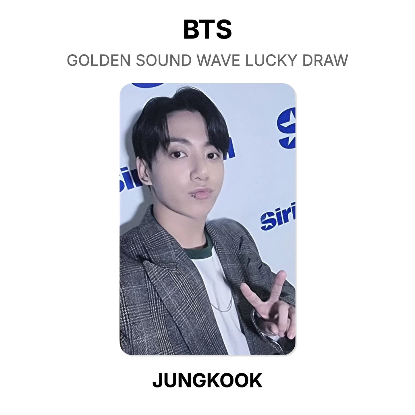 BTS GOLDEN SOUND WAVE LUCKY DRAW Offizielle Photocard