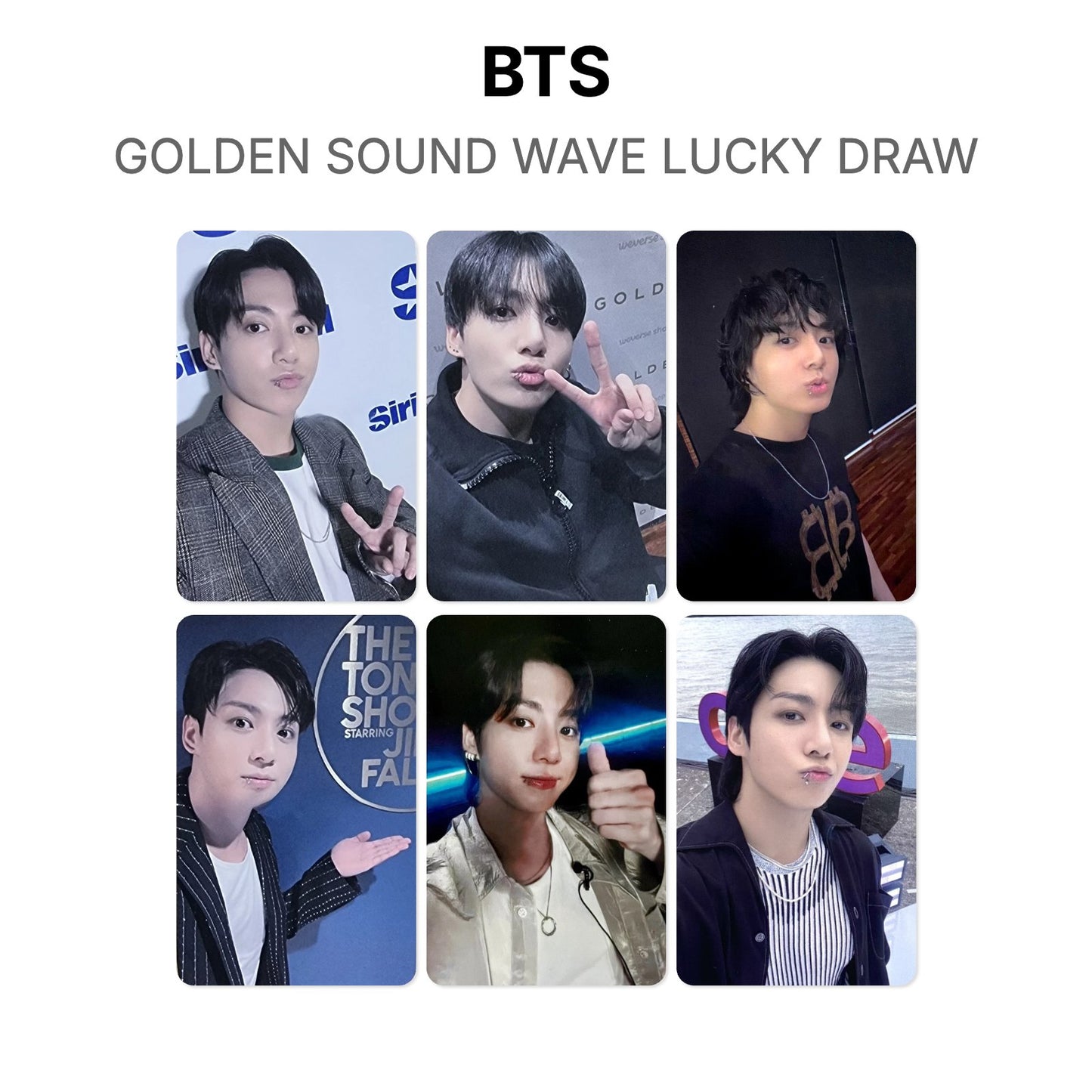 BTS GOLDEN SOUND WAVE LUCKY DRAW Offizielle Photocard