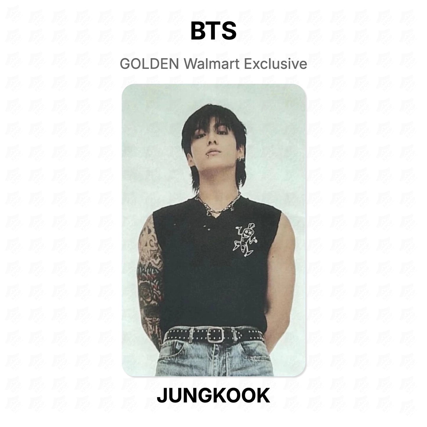 BTS GOLDEN Walmart Exclusive Official Photocard