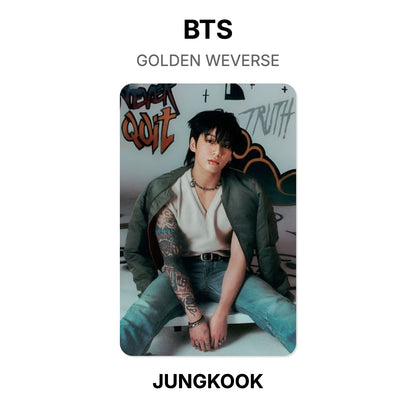 BTS GOLDEN WEVERSE photocard oficial