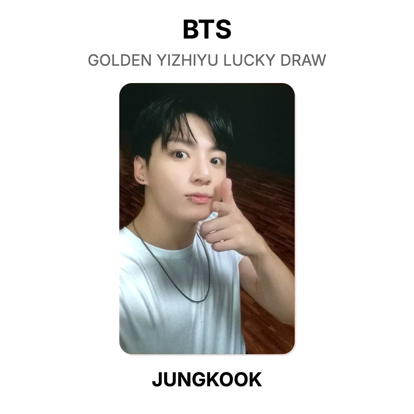 BTS GOLDEN YIZHIYU LUCKY DRAW โฟโต้การ์ดของแท้